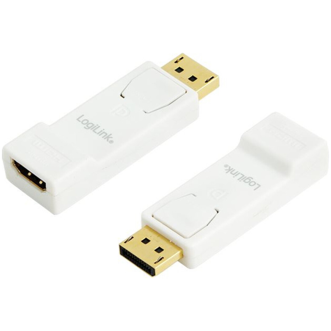 Adapter DisplayPort (m) => HDMI (ž) LogiLink z mehanizmom za zaklep (CV0057)