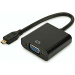 Adapter HDMI-D micro (m) => VGA (ž) 10cm Digitus