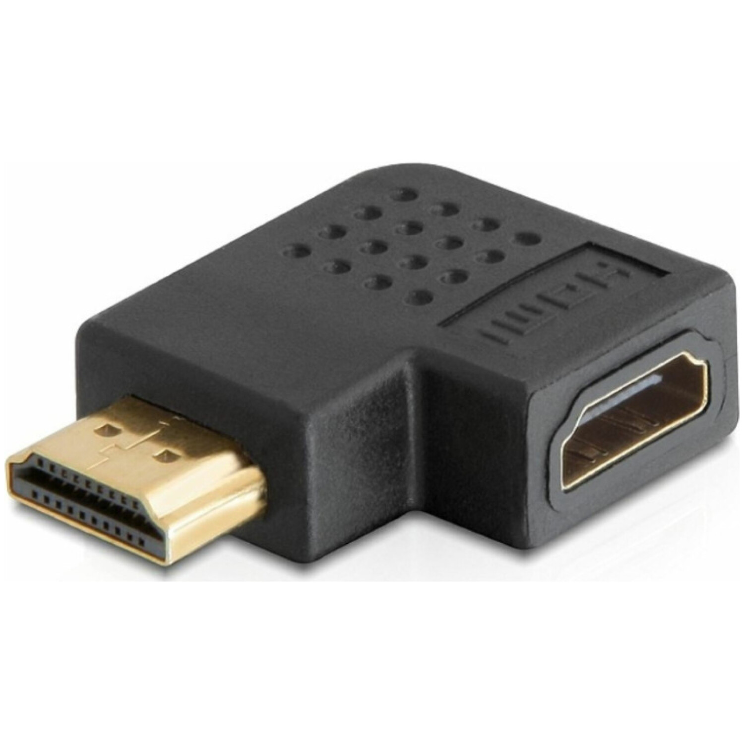 Adapter HDMI (m) => HDMI (ž) Delock 19-pin kotni desni