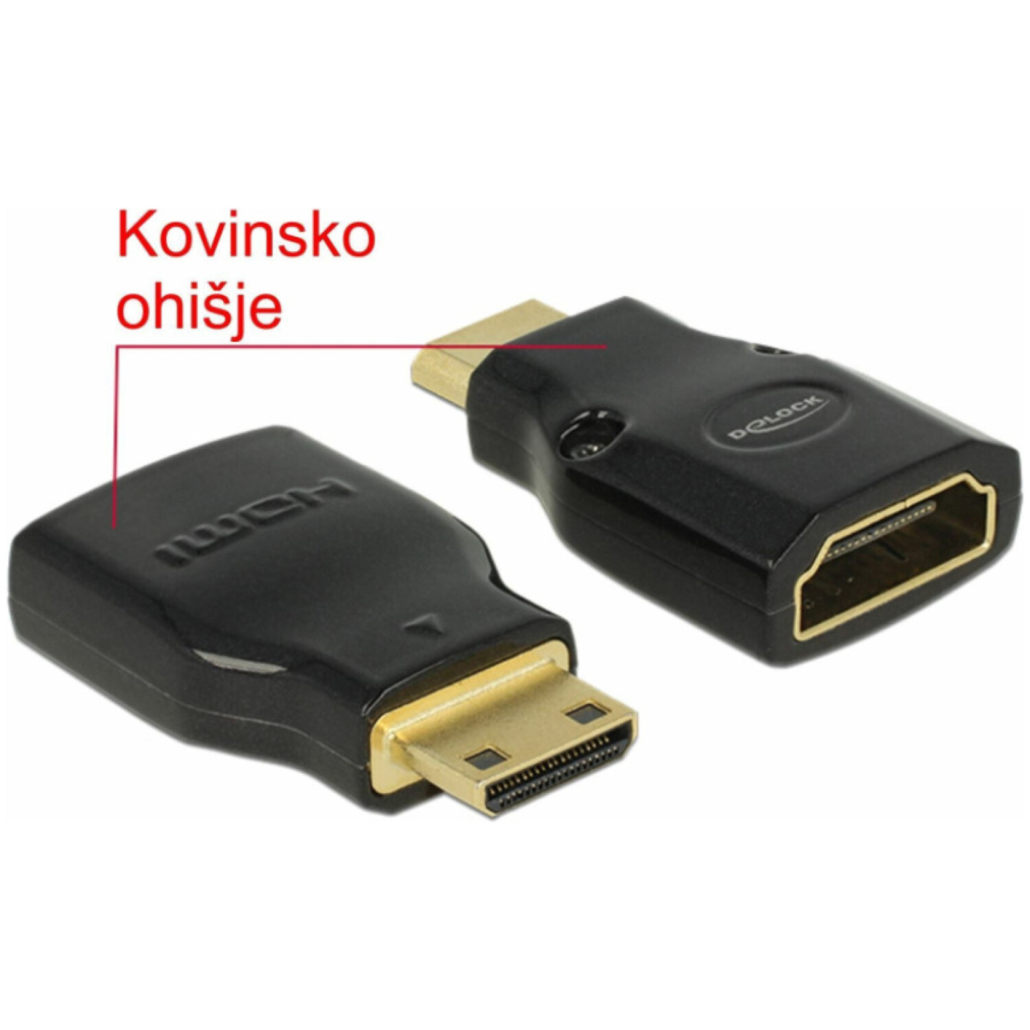 Adapter HDMI (ž) => mini HDMI (m) adapter Delock (65665)