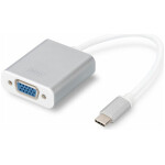 Adapter USB-C => VGA (Ž) 15cm Digitus DA-70837