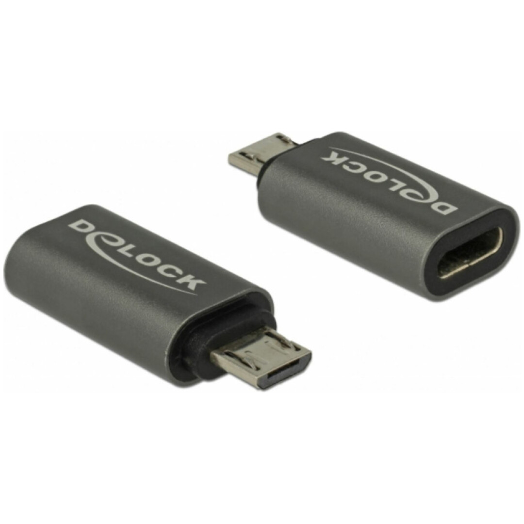 Adapter USB micro-B => USB-C (ž) Delock USB 2.0 (65927)