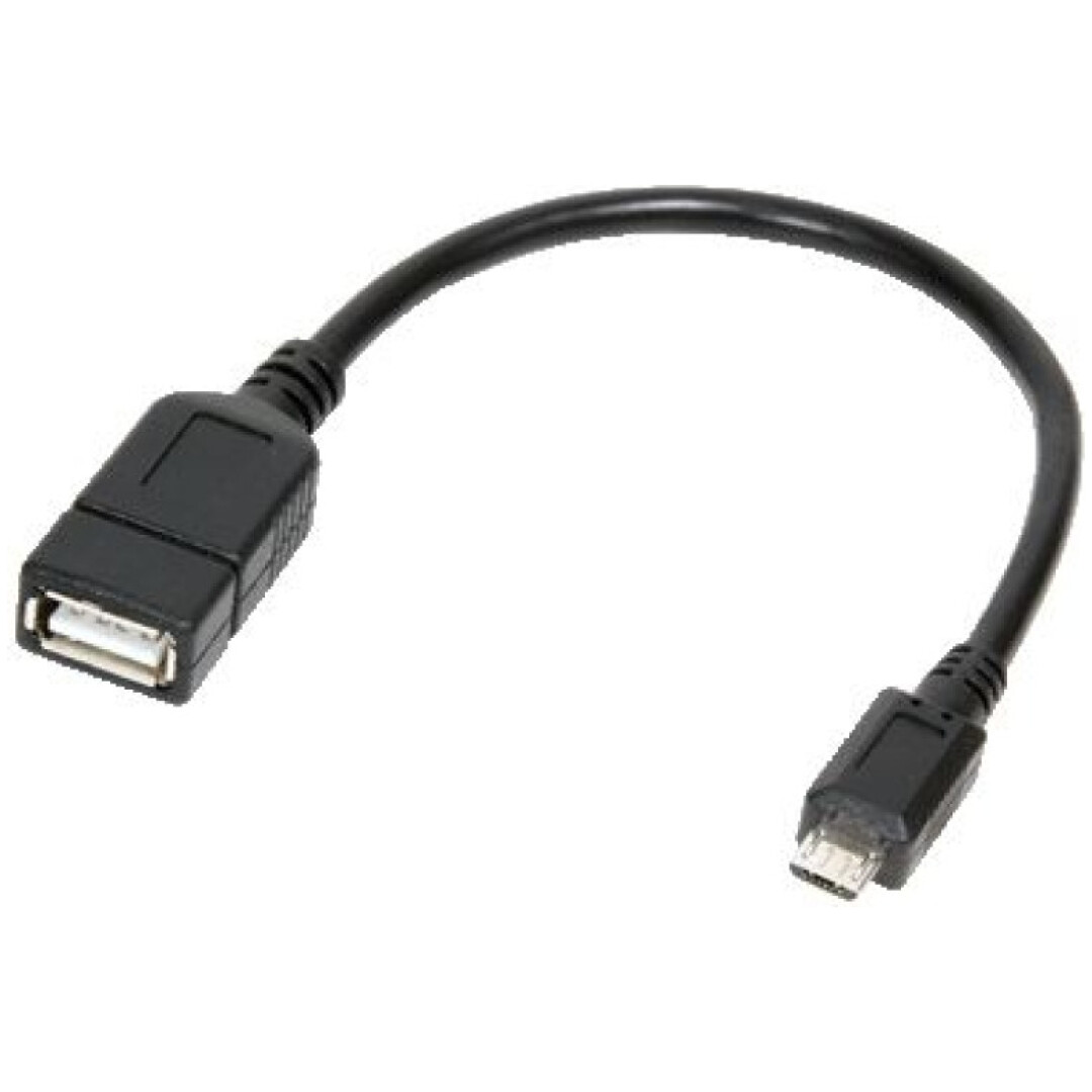 Adapter micro USB (m) => USB (ž) OTG 20cm Logilink (AA0035)