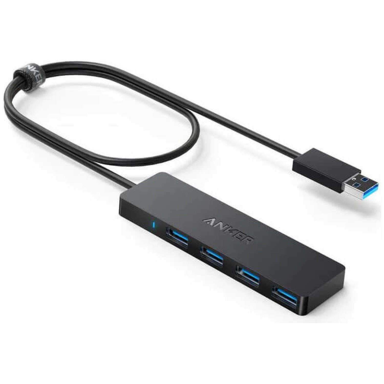 Anker Ultra Slim 4-port USB 3.0 hub črn