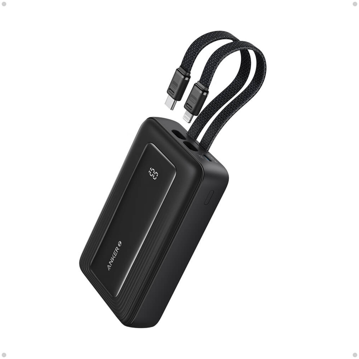 30W z vgrajenima kabloma USB-C + Lightning