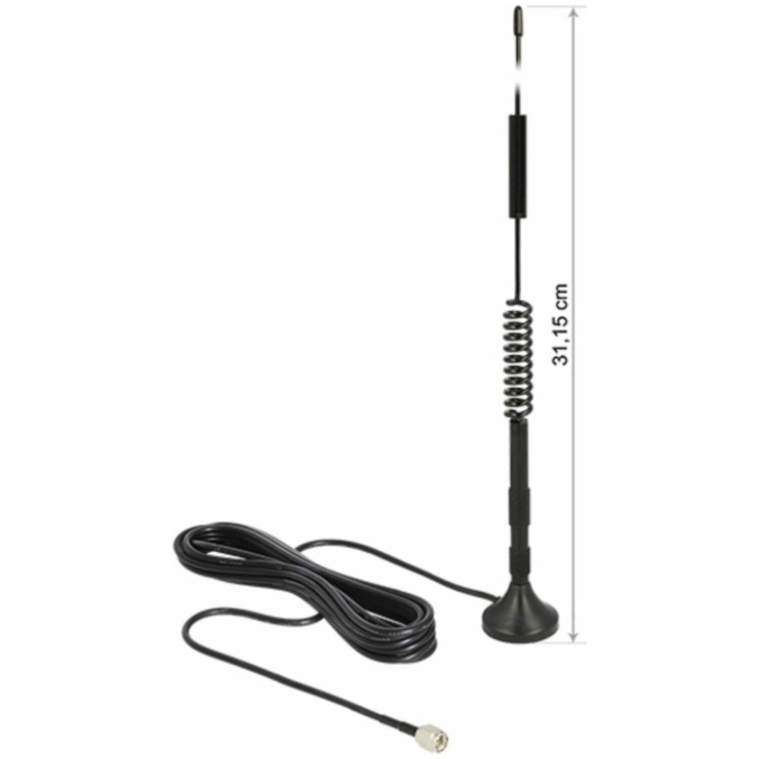 Antena omni LTE/GSM/UMTS/WLAN magnetna s kablom 3m Delock (12417)