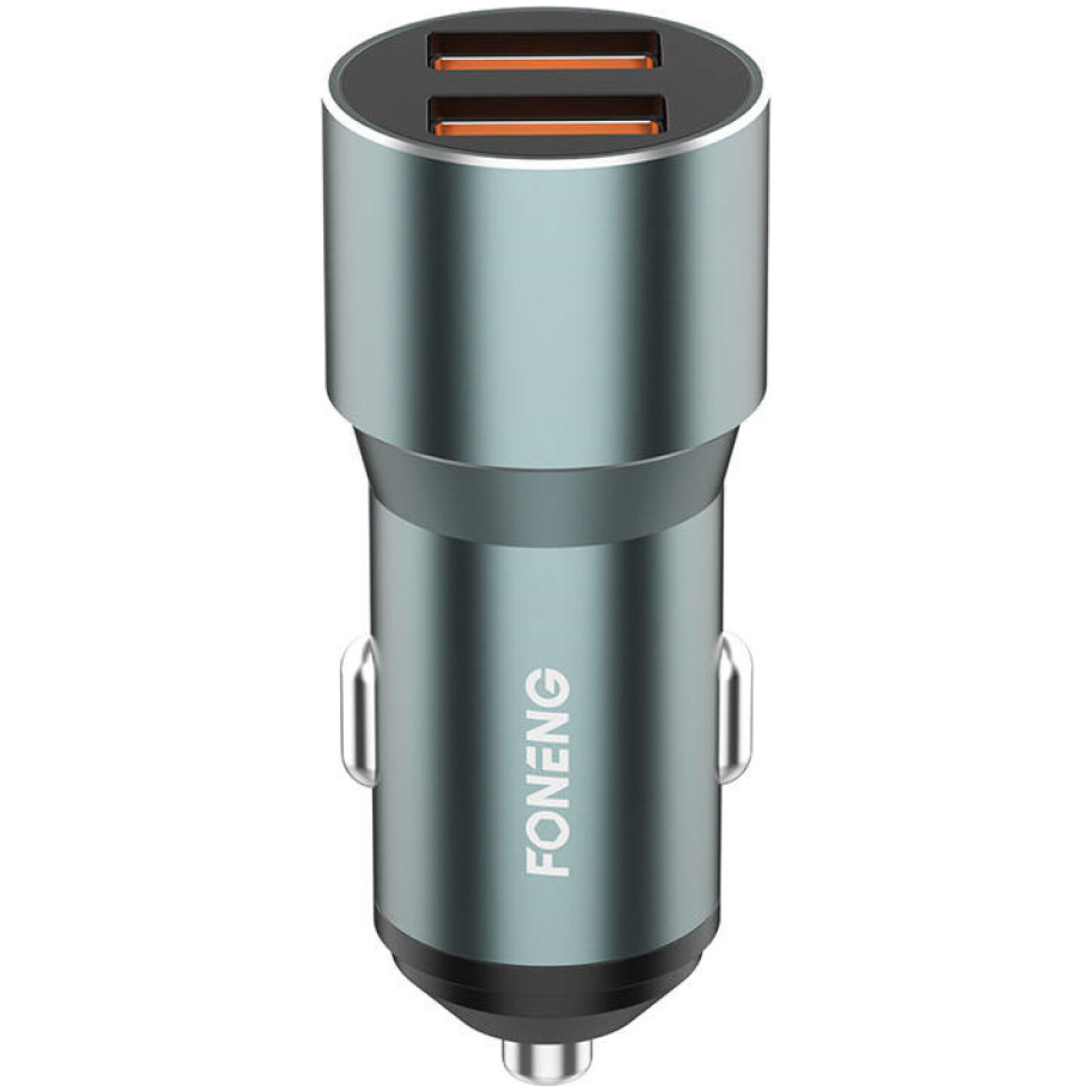 Avto polnilec 12V/24V => 2xUSB-A 36W QC3.0 Foneng (C19 Silver)Car charger Foneng C19 36W (silver)