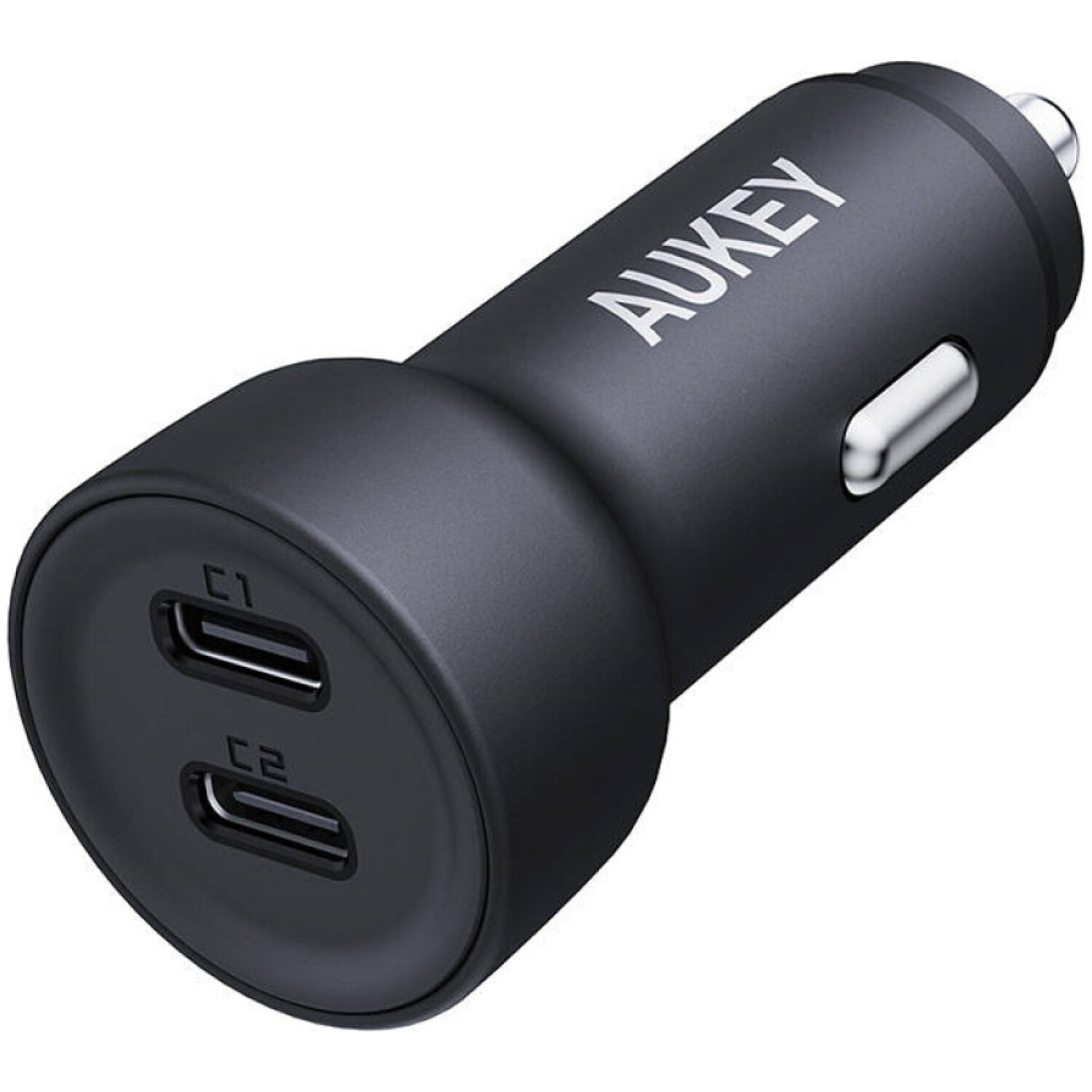 Avto polnilec 12V/24V => 2xUSB-C 65W PD3.0 QC3.0 AFC FCP PPS Aukey (CC-Y23)