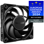 BE QUIET! Silent Wings PRO 4 (BL098) 120mm 4-pin PWM črn ventilator