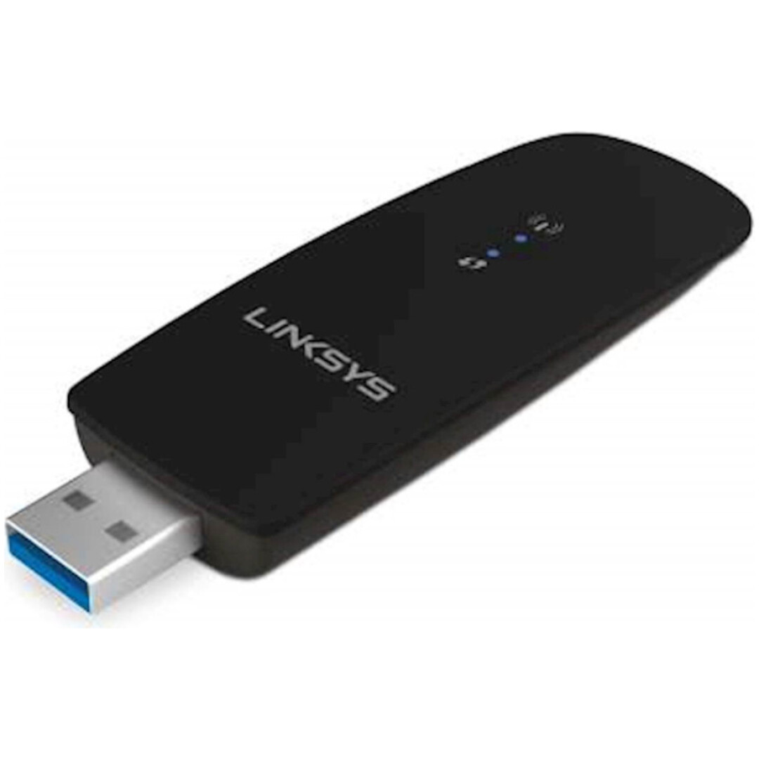 Brezžični mrežni adapter USB 3.0 Linksys WiFi5 802.11ac AC1200 867Mbit/s Dualband Nano (WUSB6300-EJ)