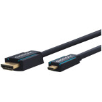 CLICKTRONIC HDMI na Micro HDMI HIGH SPEED z mrežno povezavo pozlačen 2 m kabel