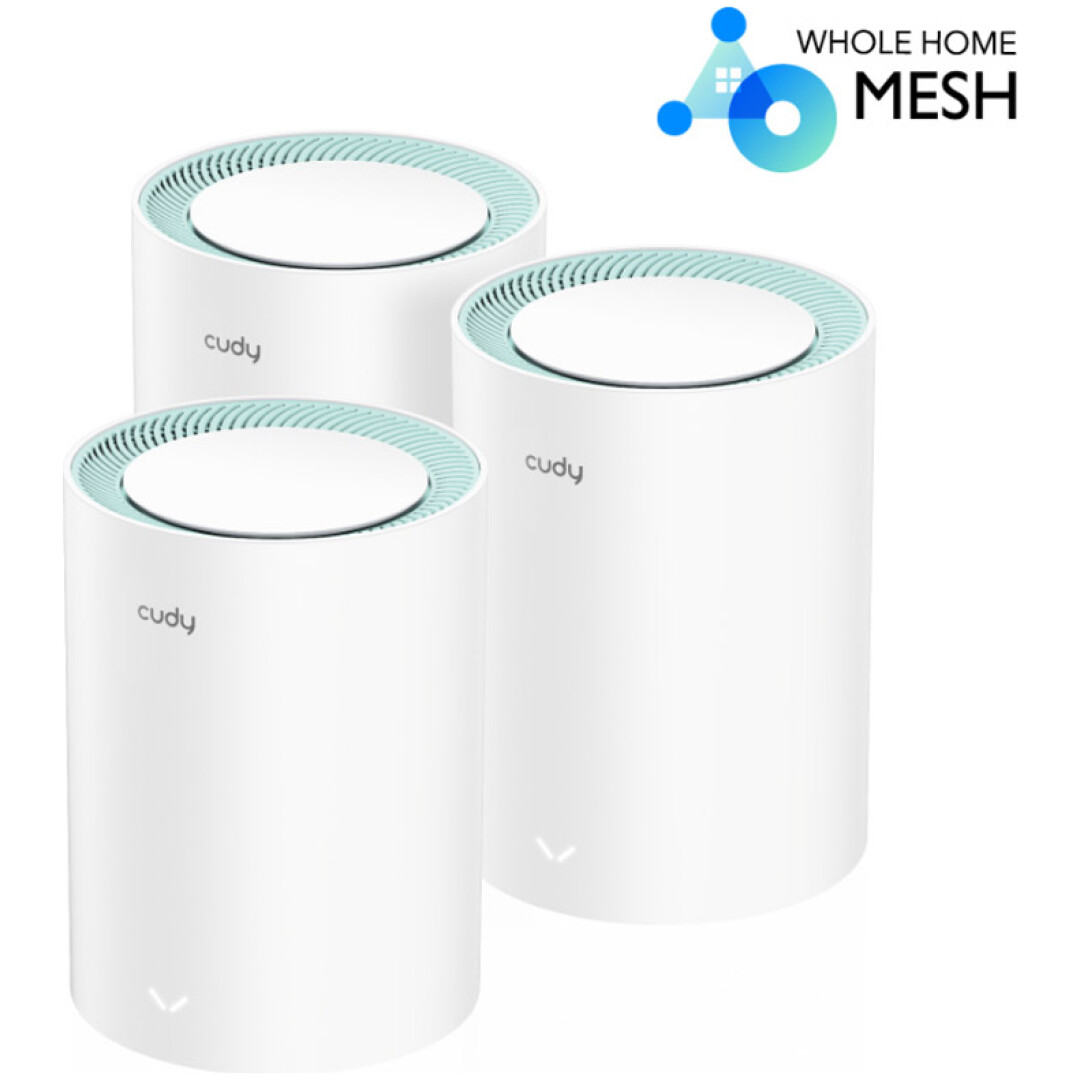 CUDY M1300 (3-pack) AC1200 Gigabit Mesh Dual Band brezžični WiFi5 usmerjevalnik - router