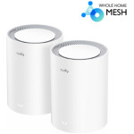 CUDY M3000 V2.0 (2-pack) AX3000 2.5G Mesh Dual Band WiFi6 brezžični usmerjevalnik - router