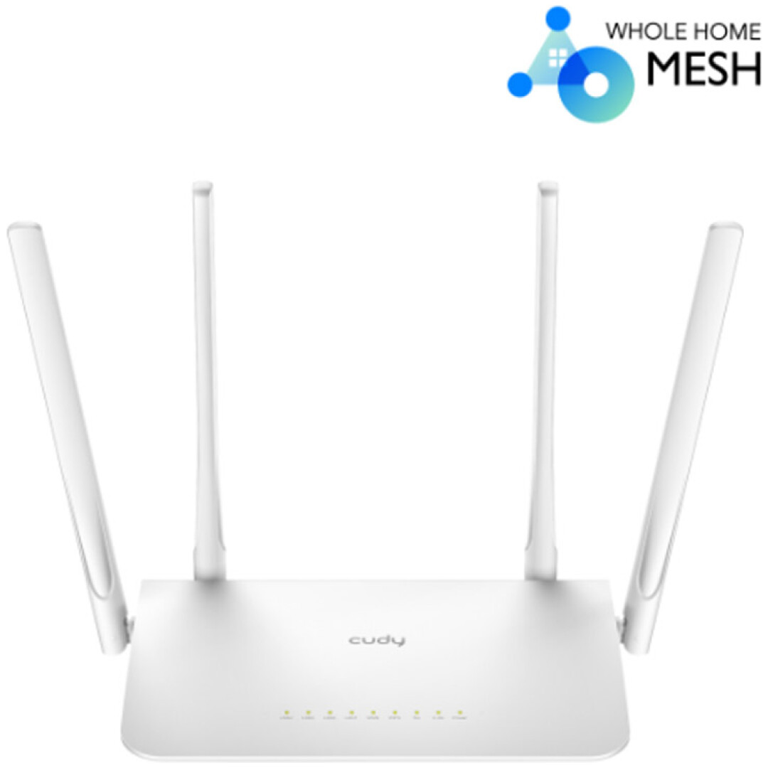 CUDY WR1300 AC1200 Gigabit Mesh Dual Band brezžični usmerjevalnik-router