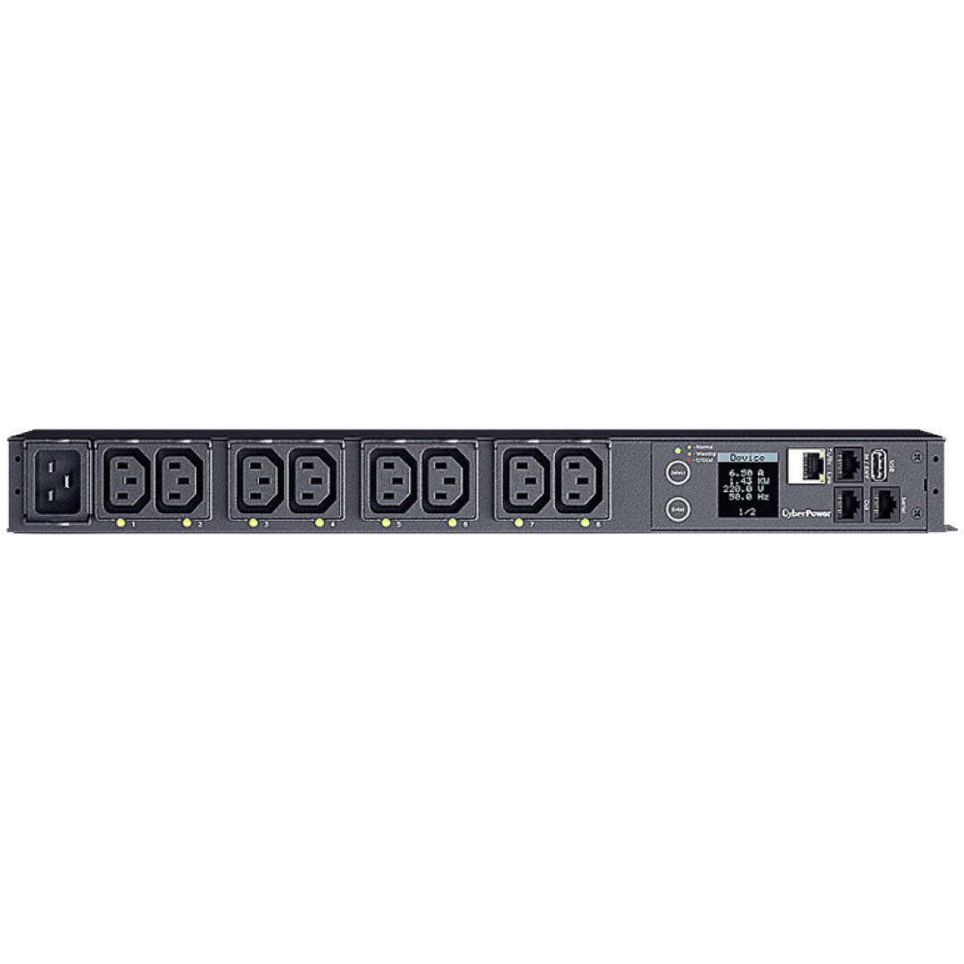 CYBERPOWER PDU41005 PDU RACK 8x C13 16A 1U brezprekinitveno napajanje razdelilec