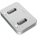 Čitalec diskov USB-C 3.2 Gen2 => 2x M Key 2230/2242/2260/2280 8TB/vhod Logilink Docking Station srebrna (QP0033)