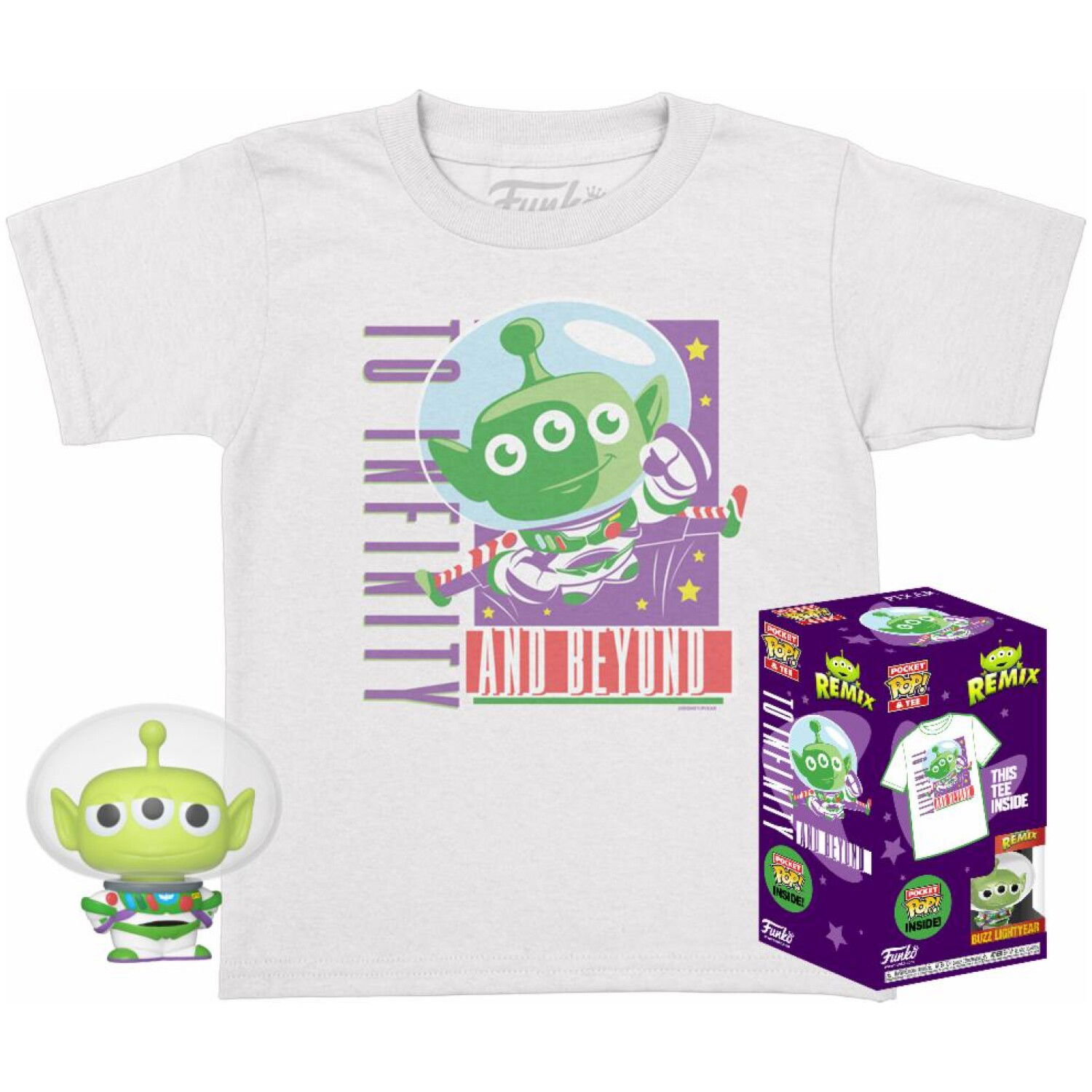 FUNKO POCKET POP & TEE: DISNEY - ALIEN BUZZ