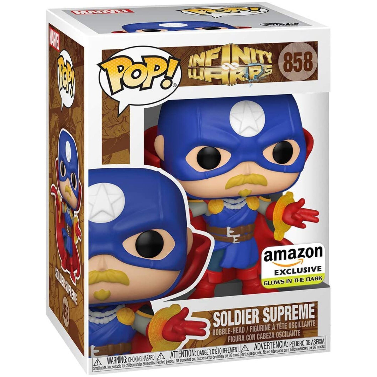 FUNKO POP: MARVEL - INFINITY WARPS - SOLDIER SUPREME (GLOW) (EXC.)