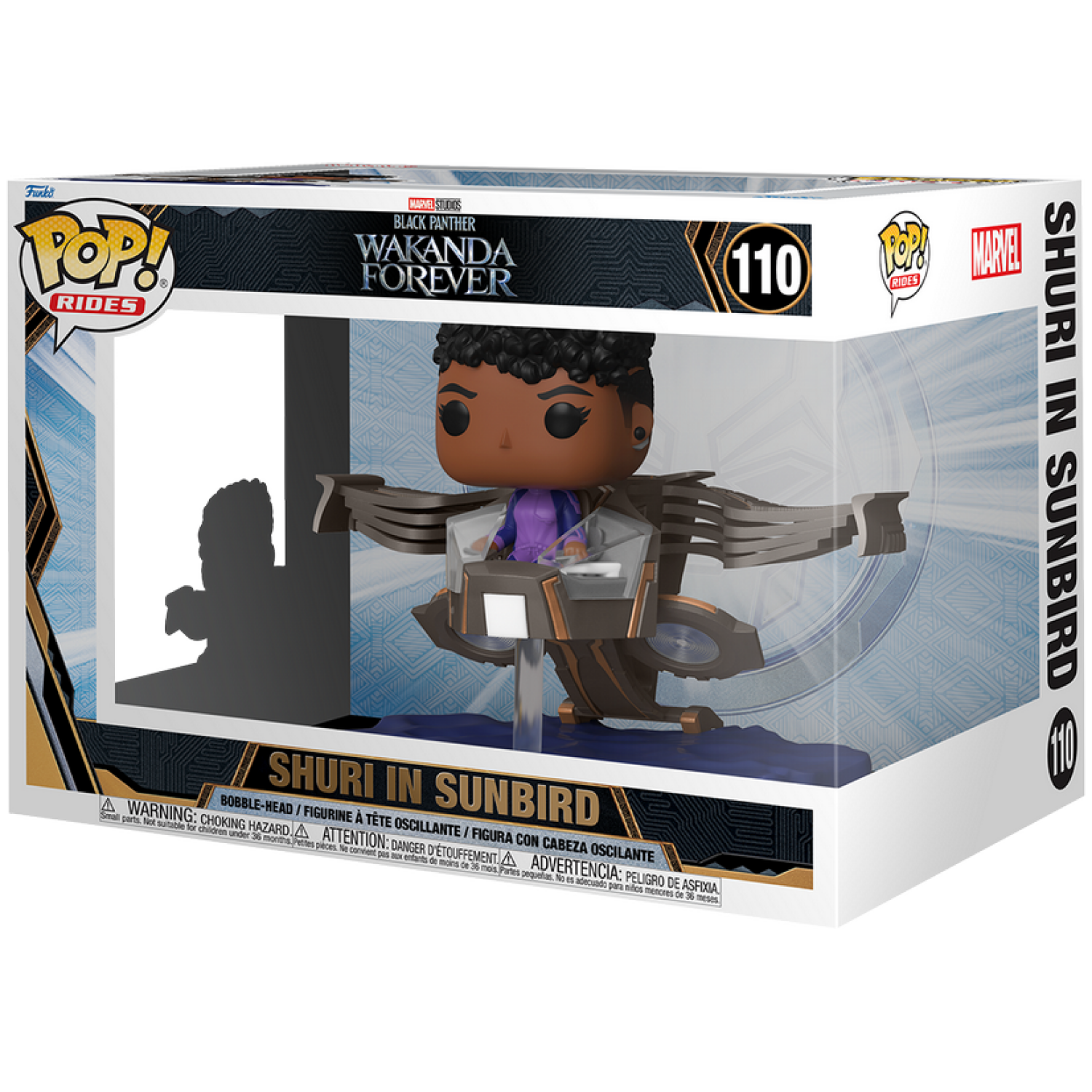 FUNKO POP RIDES SUPER DELUXE: BLACK PANTHER - SHURI IN SUNBIRD