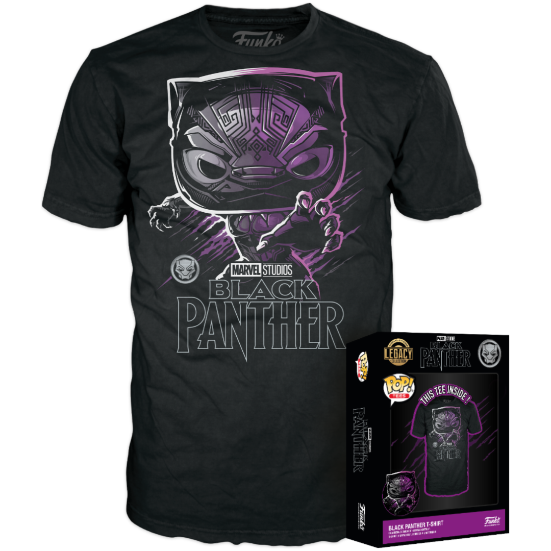 FUNKO POP TEE: MARVEL - BLACK PANTHER