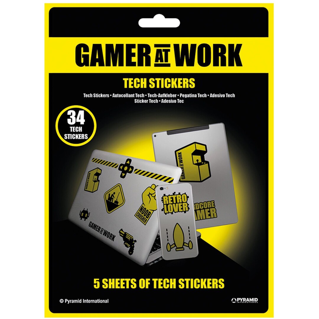 GAMER AT WORK TECH NALEPKE PYRAMID