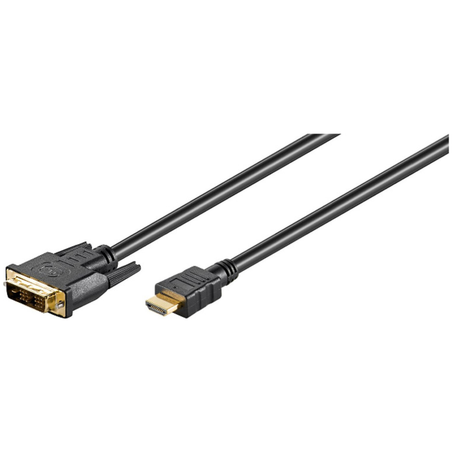 GOOBAY DVI-D (M) / HDMI (M) pozlačen 2 m kabel