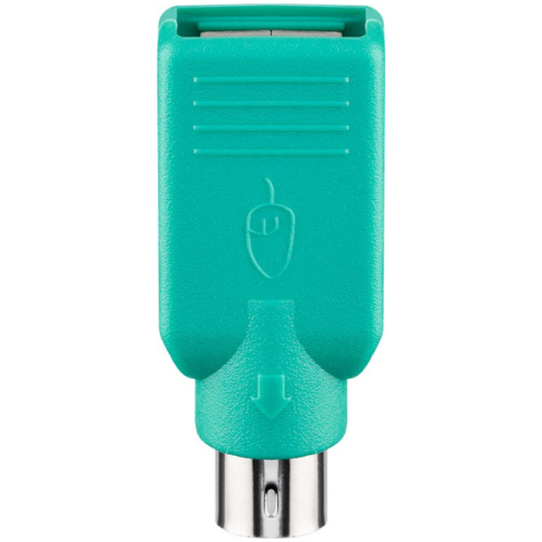 GOOBAY USB-A (Ž) / Mini-DIN 6 PS/2 (M) miška/tipkovnica zelen adapter