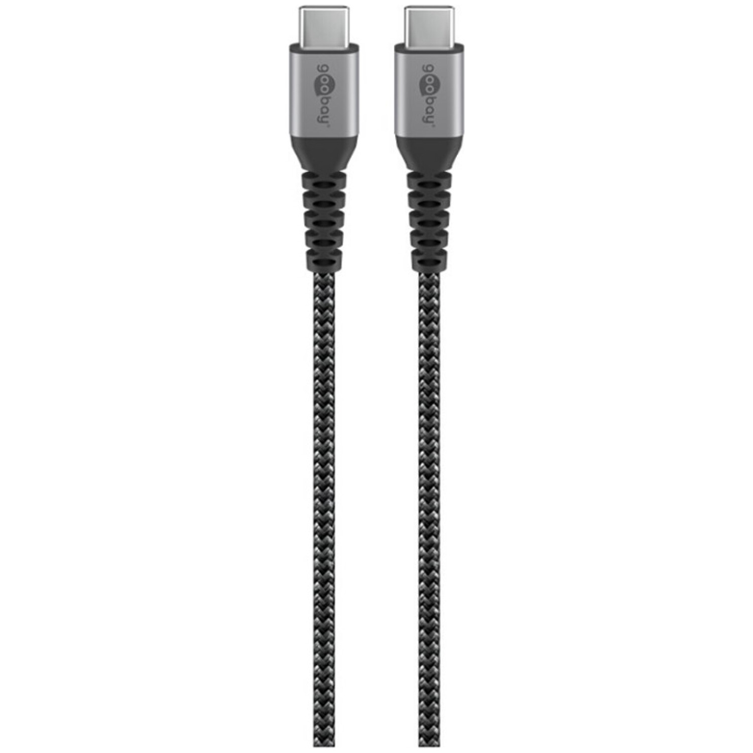 GOOBAY USB-C na USB-C 1m 60W črni napajalni in sync kabel