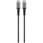 GOOBAY USB-C na USB-C 1m 60W črni napajalni in sync kabel