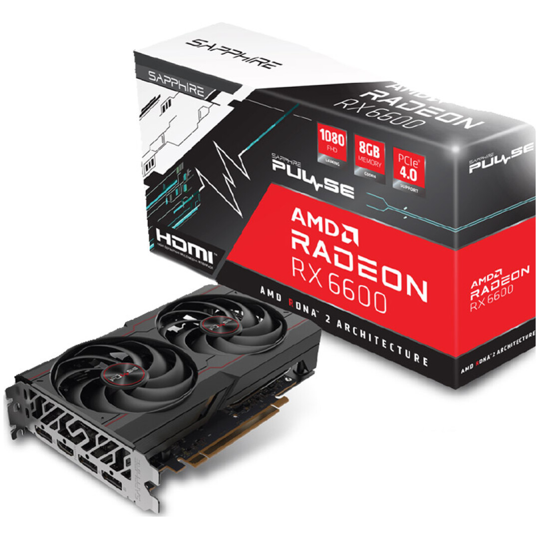 Grafična kartica AMD RX 6600 Sapphire Pulse - 8GB GDDR6 | 1xHDMI 3xDisplayport 1.4a (11310-01-20G)