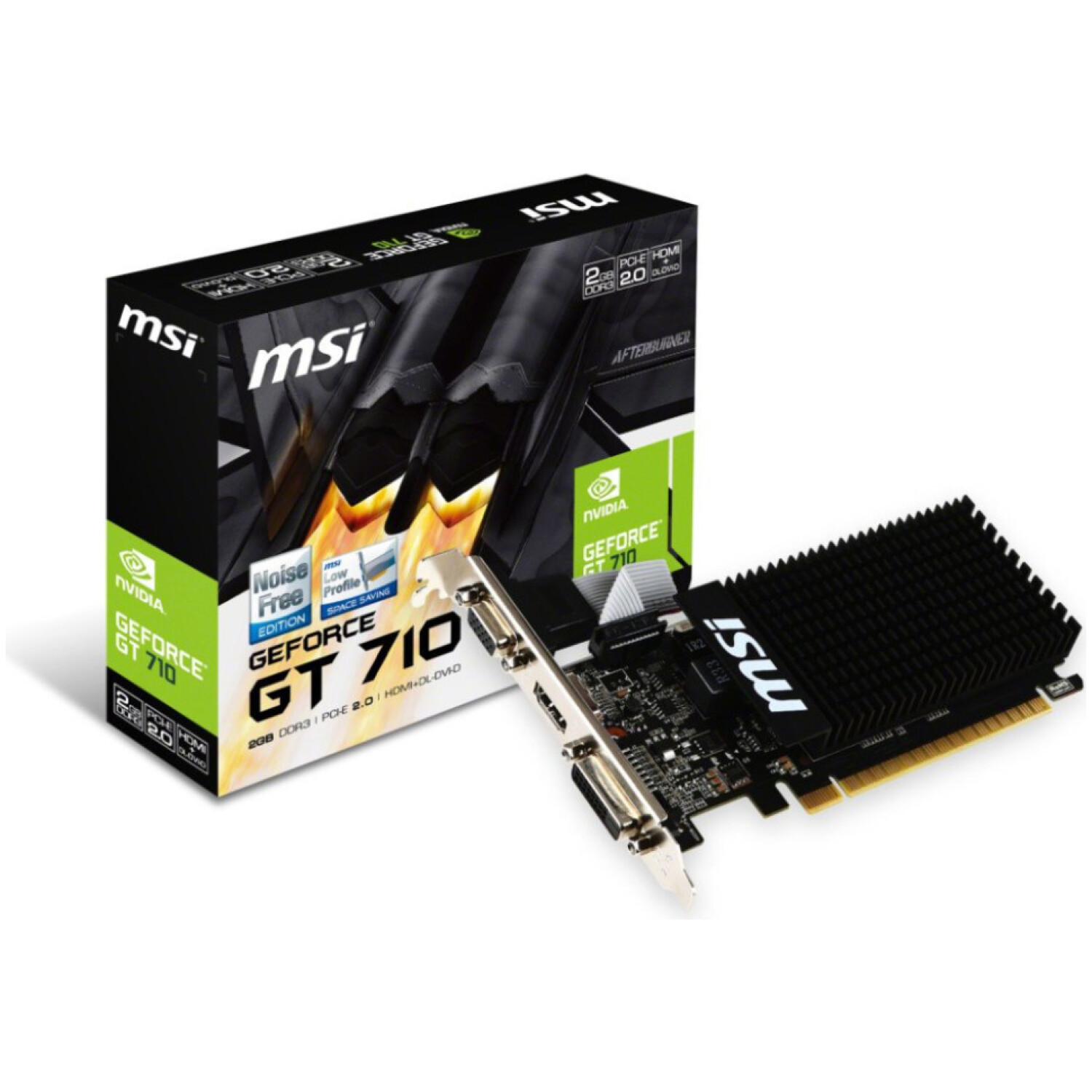 Grafična kartica nVidia GT710 MSI - 2GB DDR3 | 1xDVI 1xHDMI 1xVGA (V809-2000R)