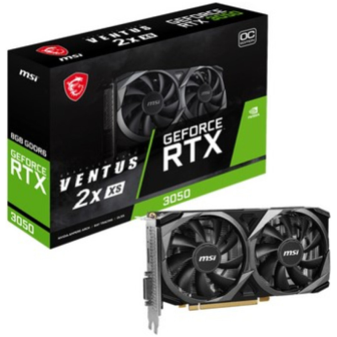 Grafična kartica nVidia RTX3050 MSI Ventus 2X XS OC - 8GB GDDR6 (RTX 3050 VENTUS 2X XS 8G OC)