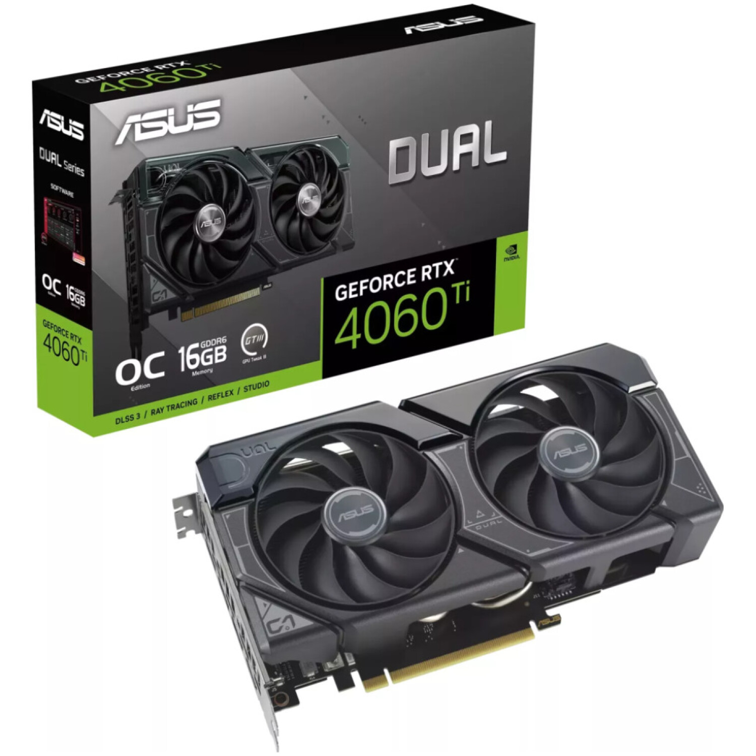 Grafična kartica nVidia RTX4060Ti Asus DUAL OC - 16GB GDDR6 (90YV0JH0-M0NA00)