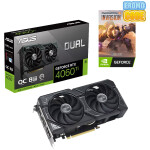 ASUS Dual GeForce RTX 4060 Ti OC 8GB GDDR6 (90YV0J40-M0NA00) gaming grafična kartica