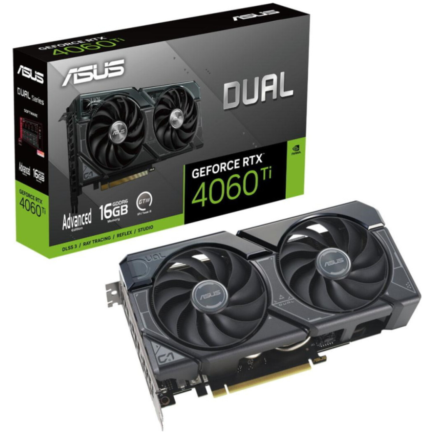 Grafična kartica nVidia RTX4060Ti Asus Dual - 16GB GDDR6 (90YV0JH7-M0NA00)