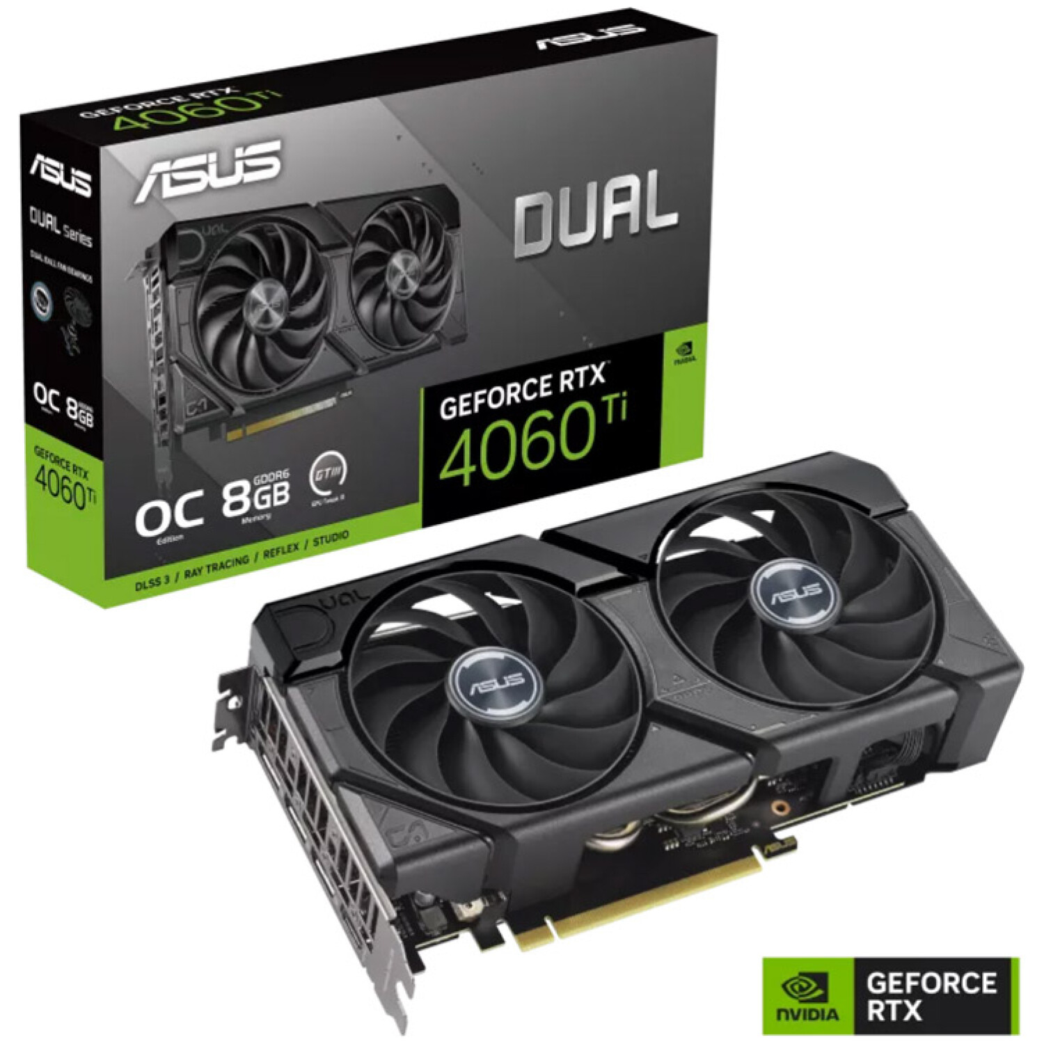 Grafična kartica nVidia RTX4060Ti Asus Dual - 8GB GDDR6 (90YV0J49-M0NA00)