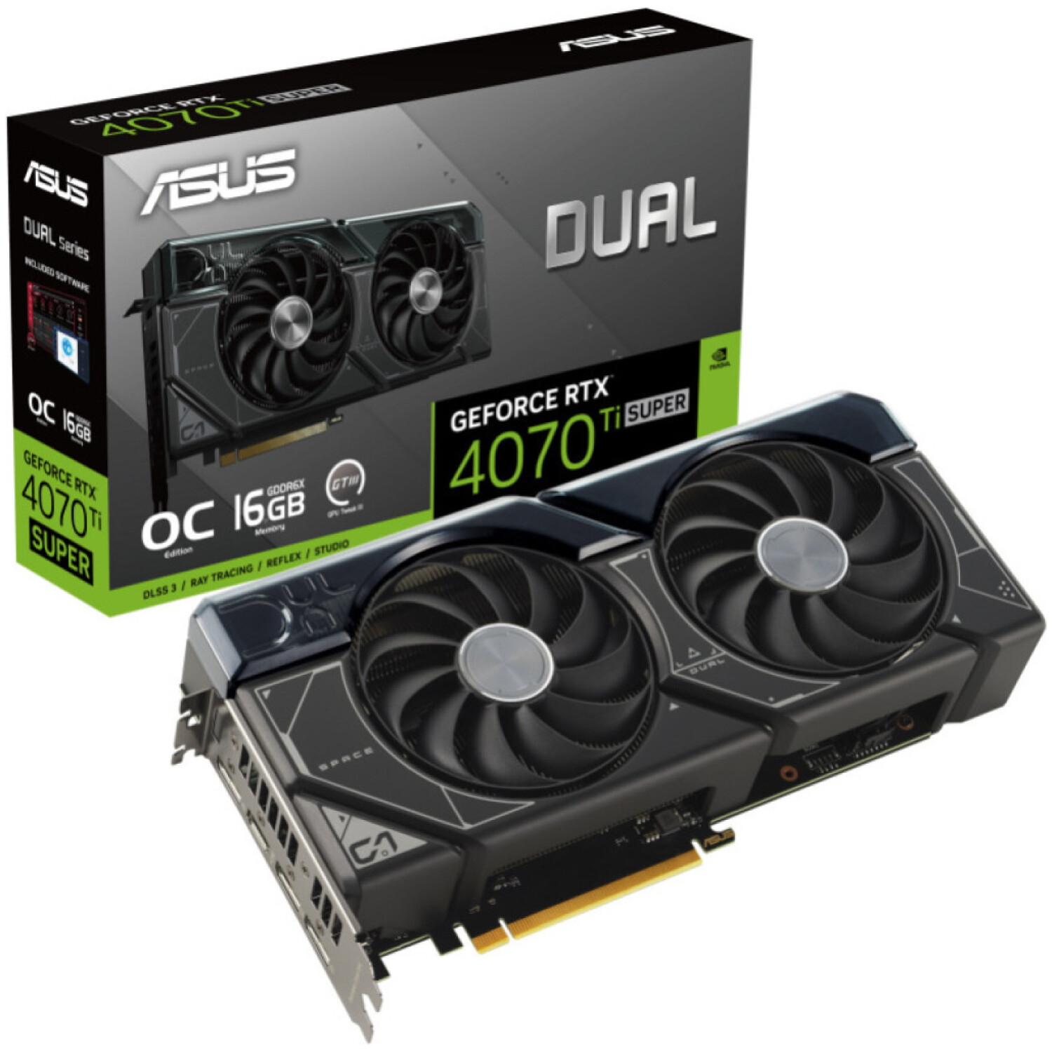 Grafična kartica nVidia RTX4070Ti Super Asus Dual - 16GB GDDR6X (90YV0KF3-M0NA00)