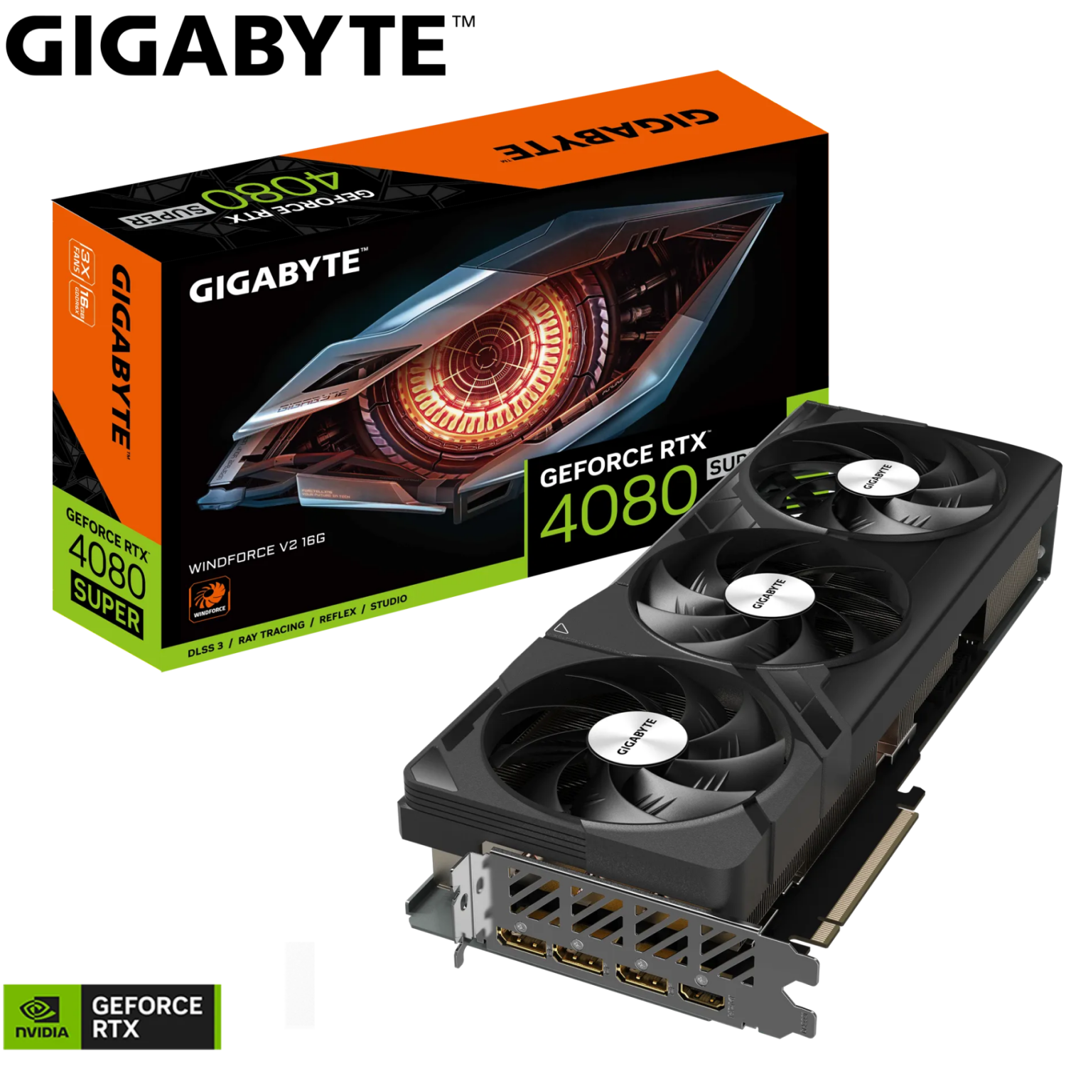 Grafična kartica nVidia RTX4080 Super GigaByte WINDFORCE V2 - 16GB GDDR6X (GV-N408SWF3V2-16GD)