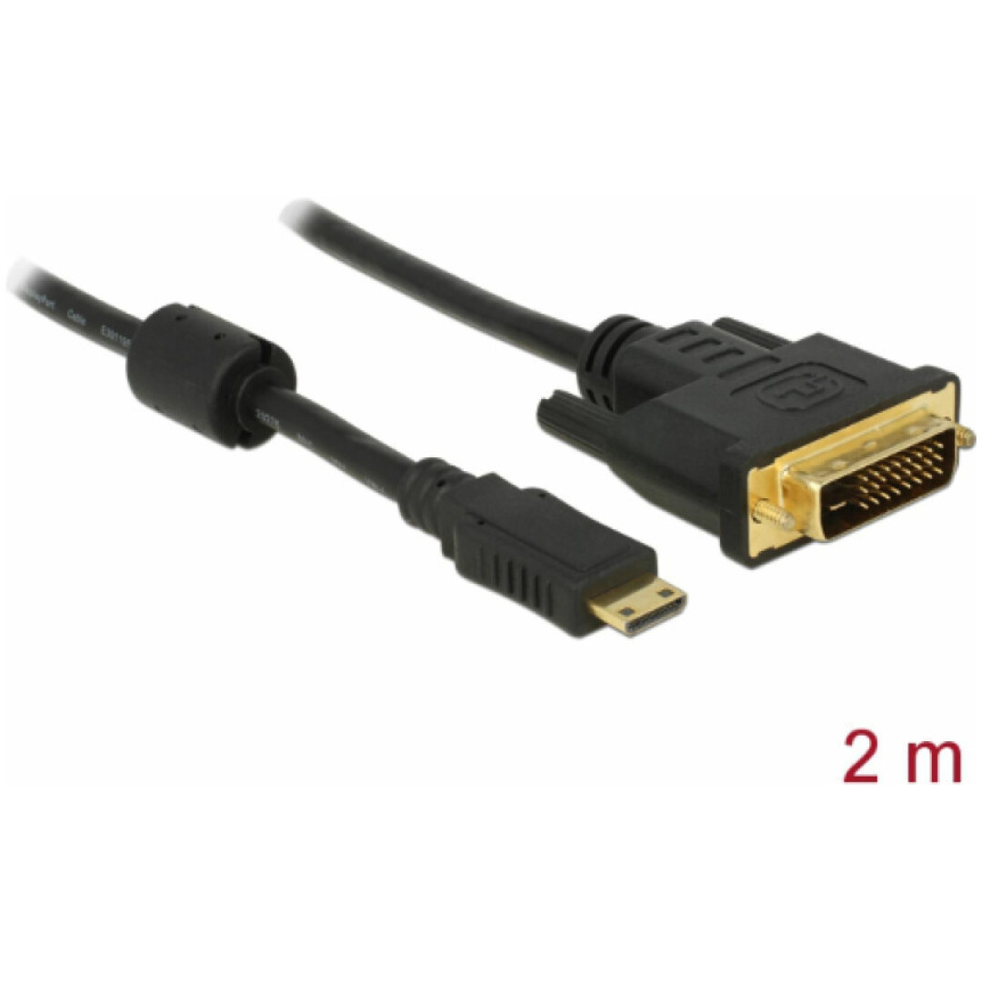 HDMI mini-DVI 24+1 kabel 2m Delock