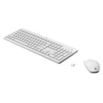 HP 230 Wrls Mouse + Keyboard Combo WHT