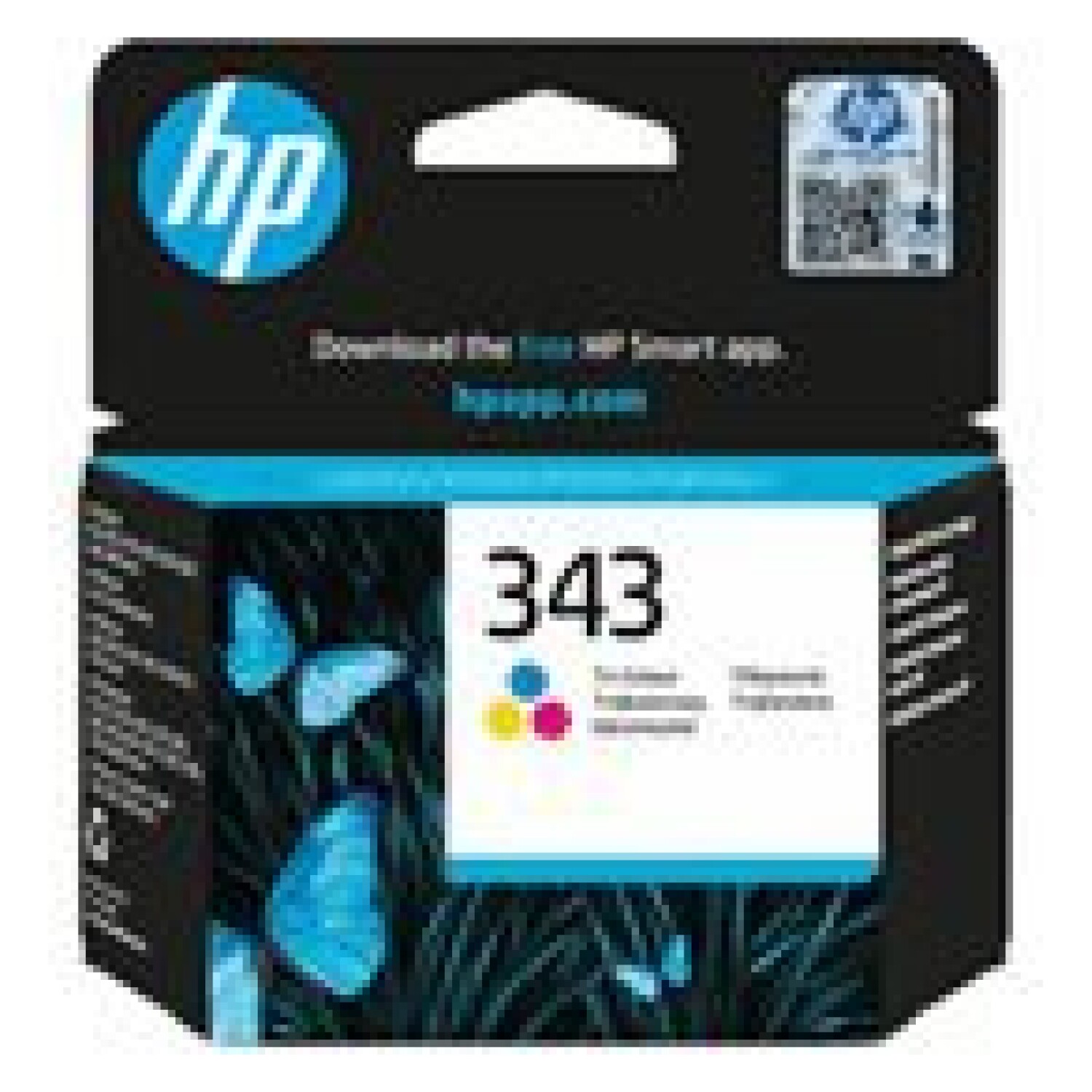 HP 343 original ink cartridge tri-colour