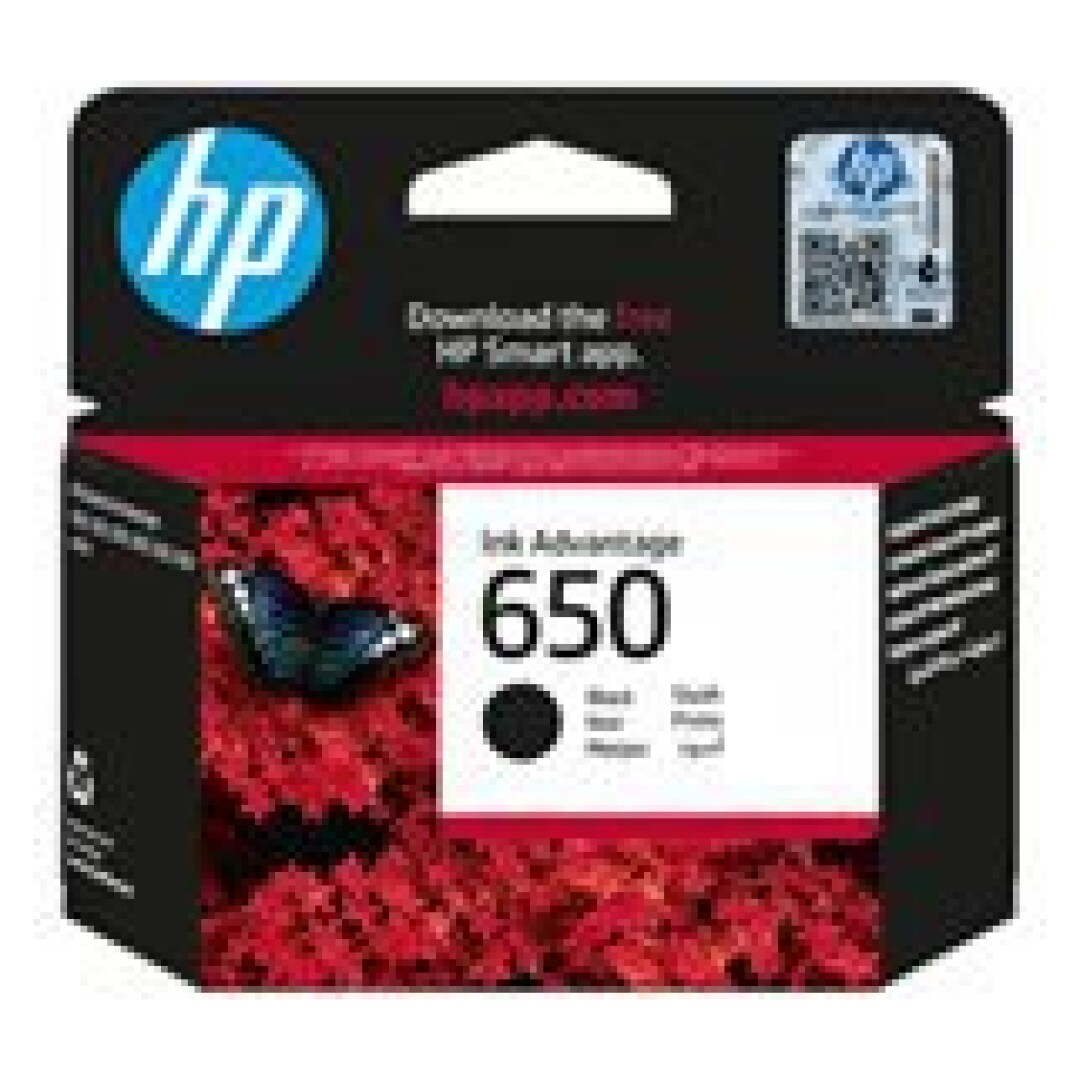 HP 650 Black Original Ink Advantage Cart