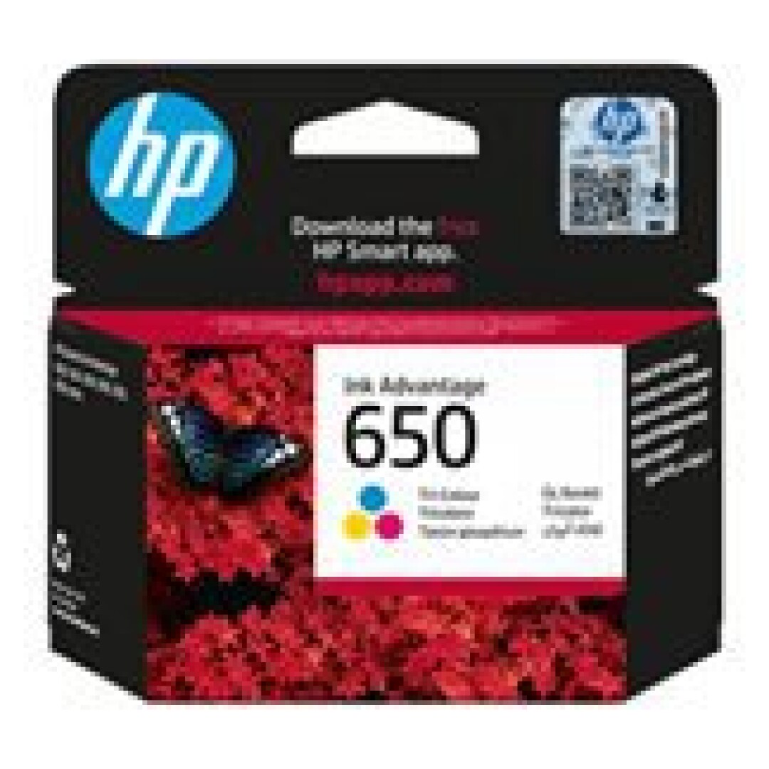 HP 650 Tri-color Ink Cartridge