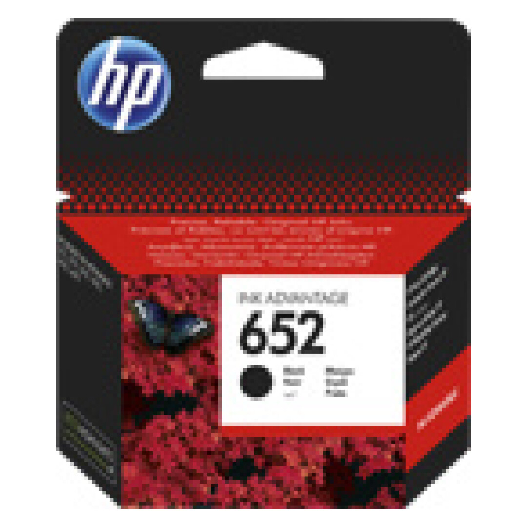 HP 652 Black Original Ink Advantage Cart