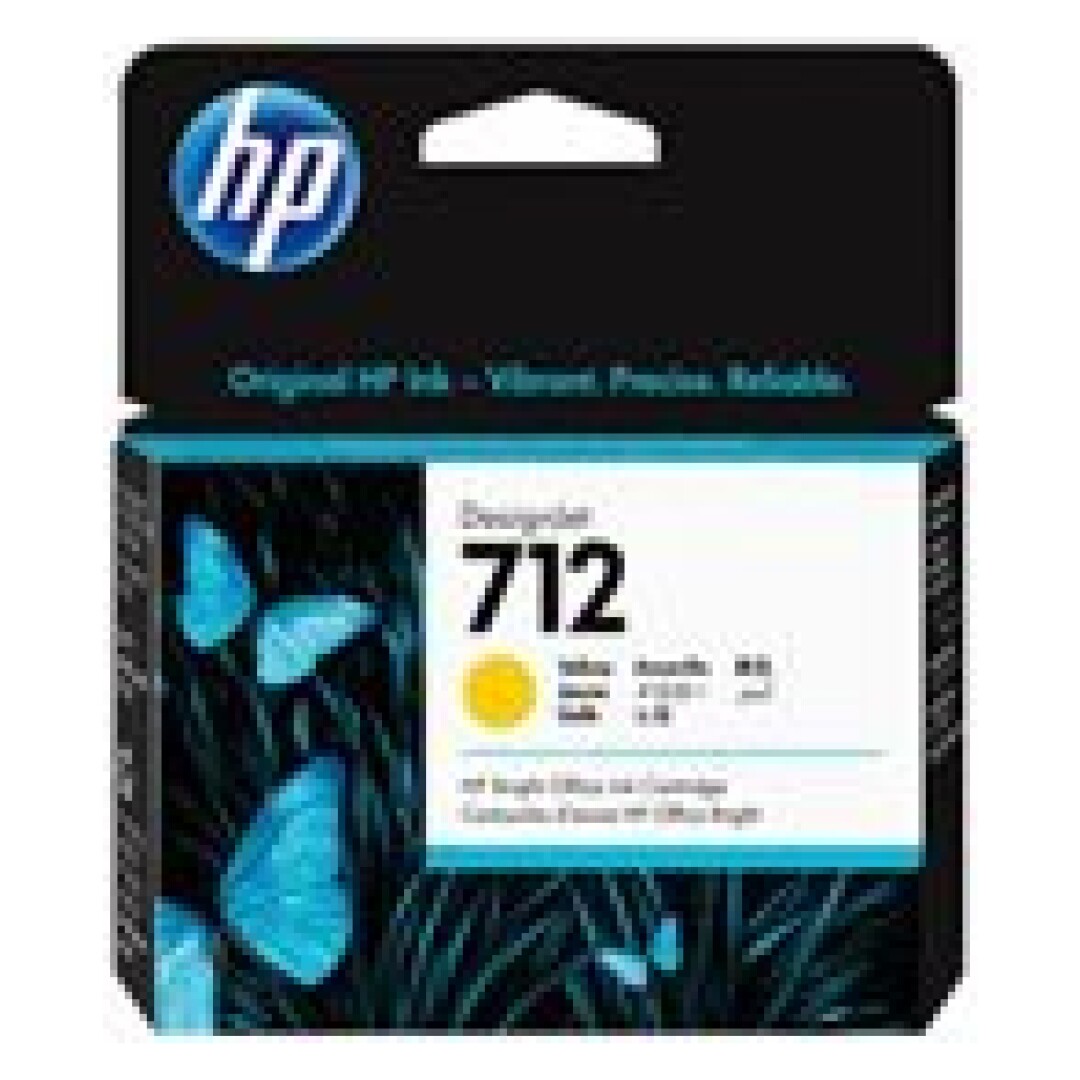 HP 712 29-ml Yellow Ink Cartridge