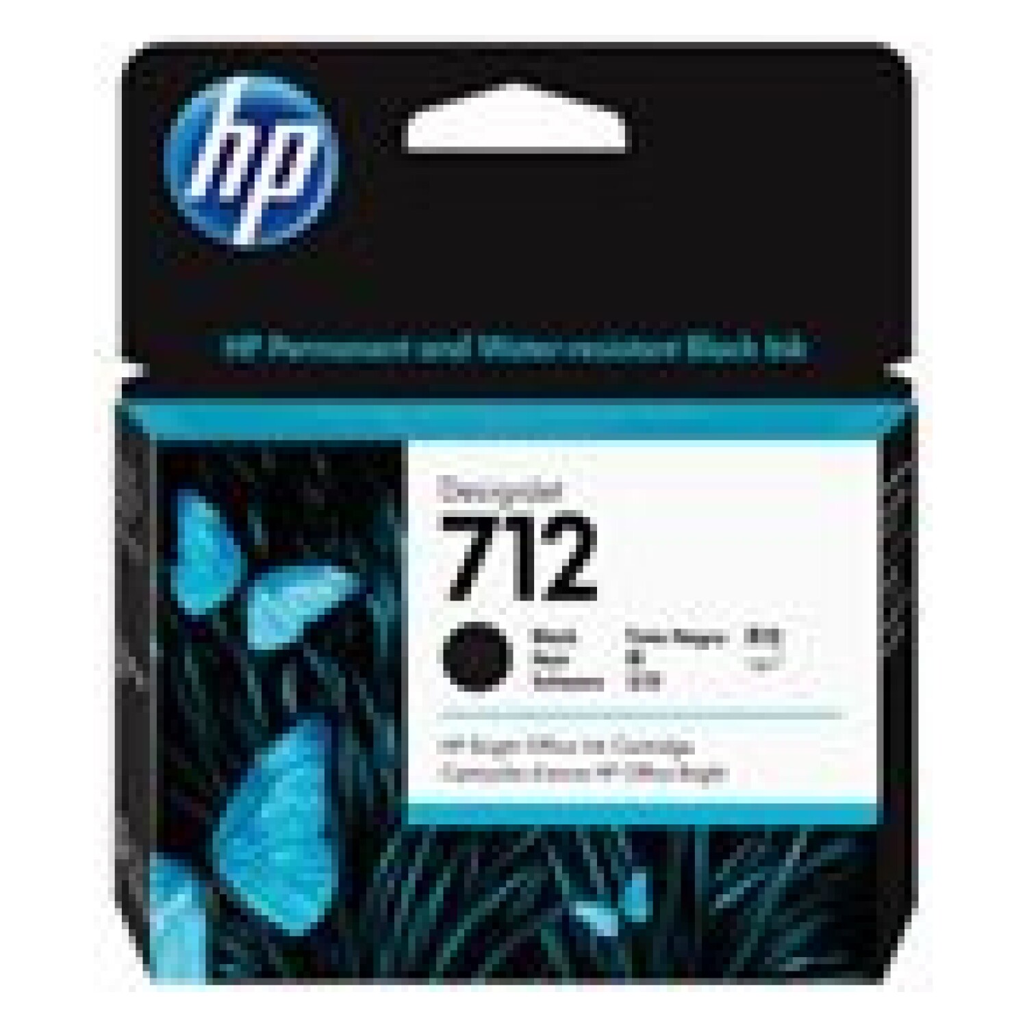 HP 712 80-ml Black Ink Cartridge