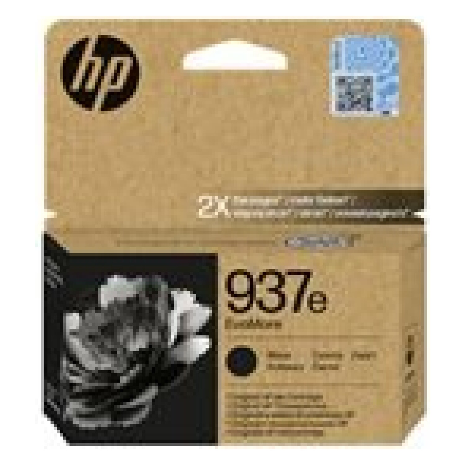 HP 937e EvoMore Black Org Ink Cartridge