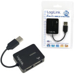 HUB USB 2.0 4portni LogiLink SMILE črn