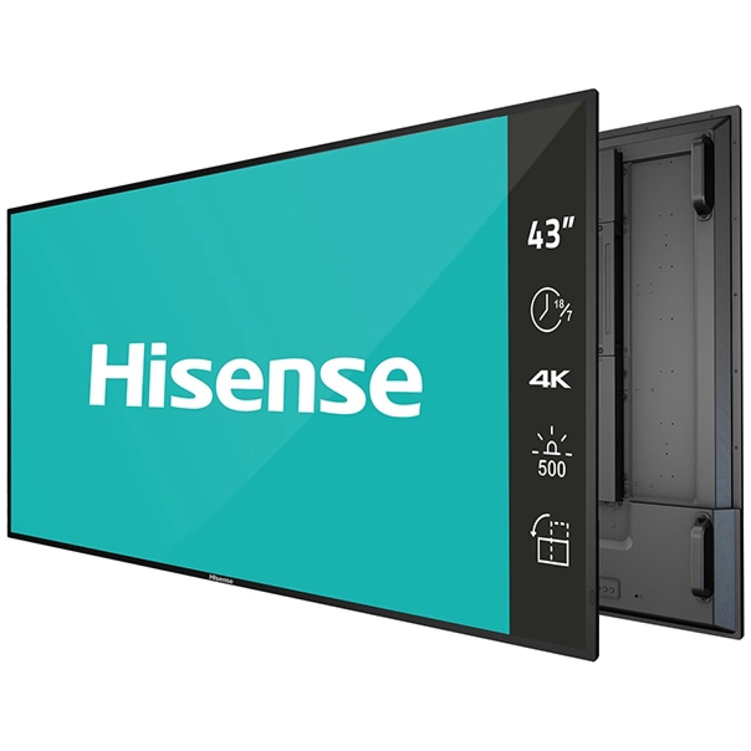 Hisense digital signage zaslon 43B4E31T 43'' / 4K / 500 nits / 60 Hz / (18h / 7 dni )