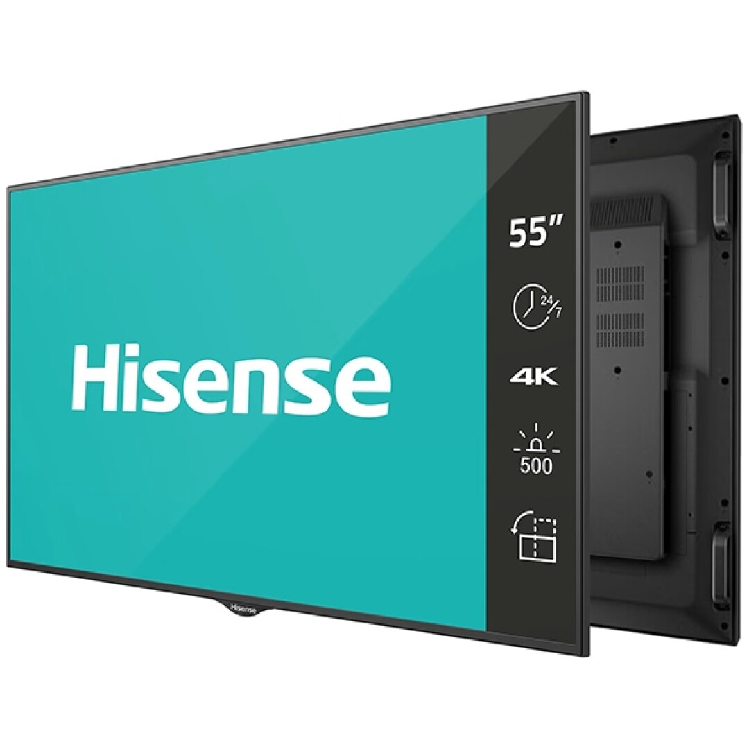 Hisense digital signage zaslon 55BM66AE 55'' / 4K / 500 nits / 60 Hz / (24h / 7 dni )